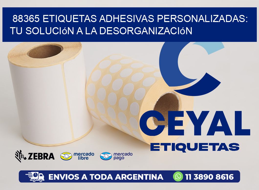 88365 Etiquetas Adhesivas Personalizadas: Tu Solución a la Desorganización