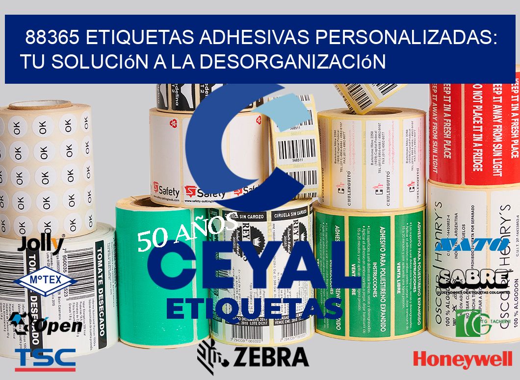 88365 Etiquetas Adhesivas Personalizadas: Tu Solución a la Desorganización