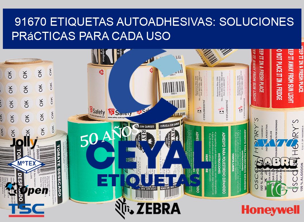 91670 Etiquetas Autoadhesivas: Soluciones Prácticas para Cada Uso
