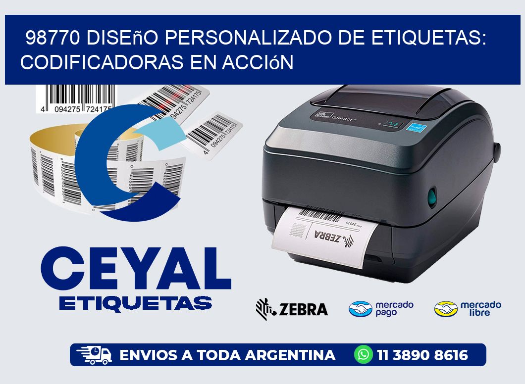 98770 Diseño Personalizado de Etiquetas: Codificadoras en Acción