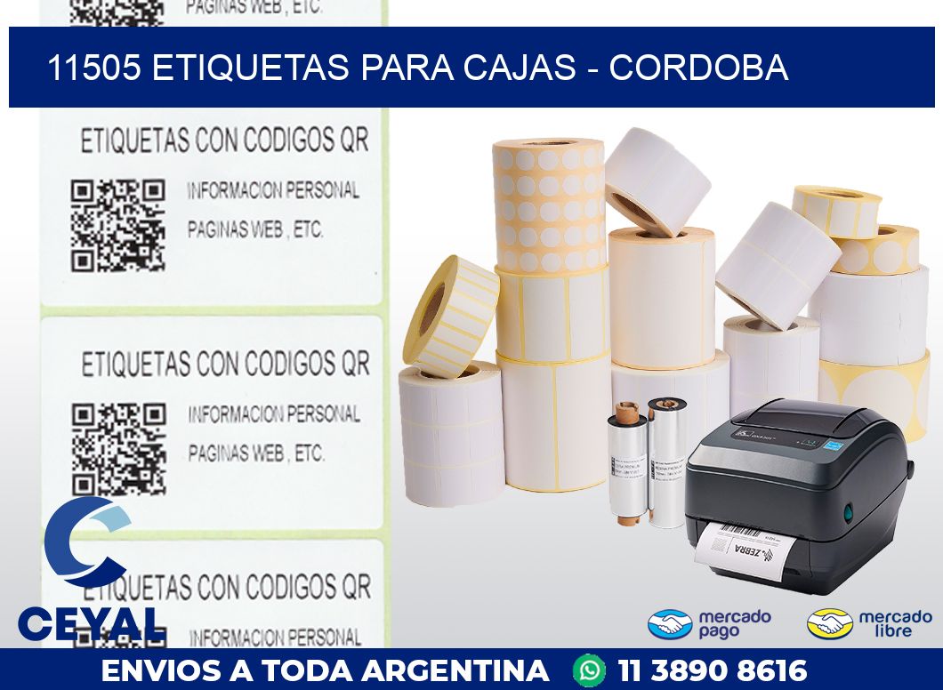 11505 ETIQUETAS PARA CAJAS - CORDOBA