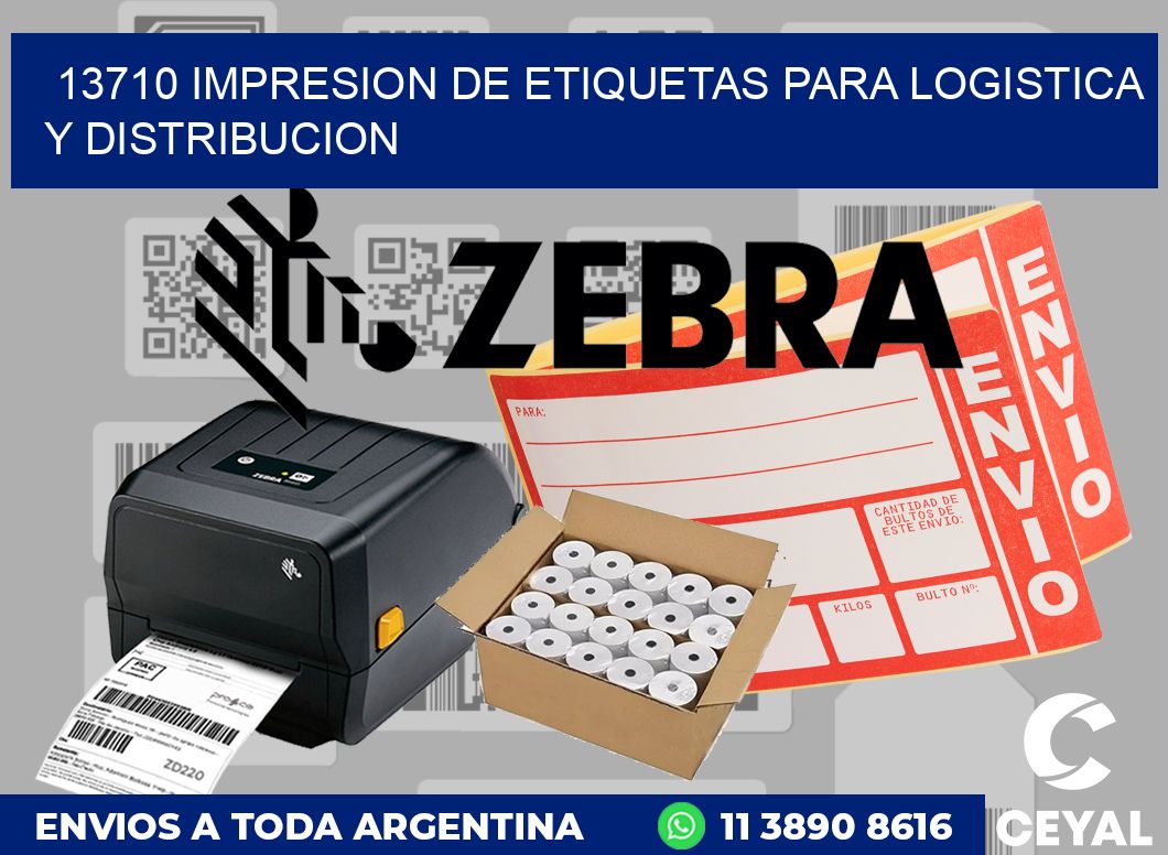 13710 IMPRESION DE ETIQUETAS PARA LOGISTICA Y DISTRIBUCION
