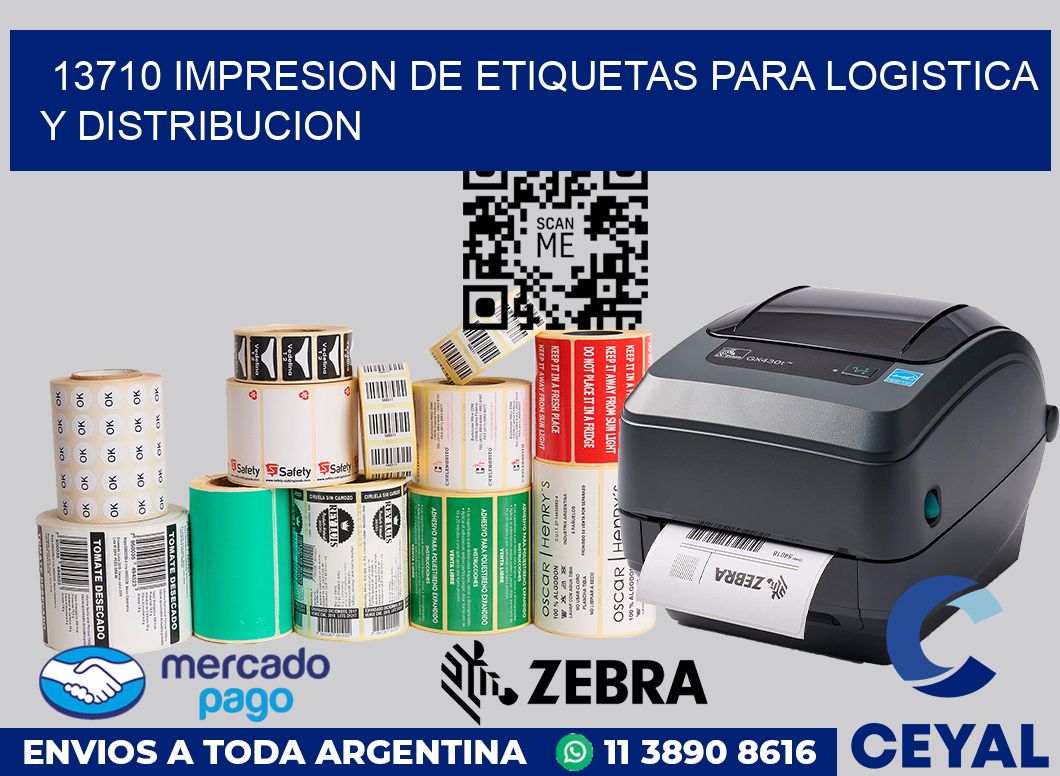 13710 IMPRESION DE ETIQUETAS PARA LOGISTICA Y DISTRIBUCION