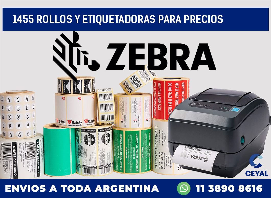 1455 ROLLOS Y ETIQUETADORAS PARA PRECIOS