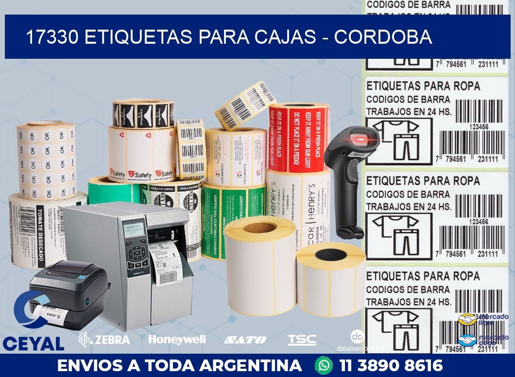 17330 ETIQUETAS PARA CAJAS - CORDOBA