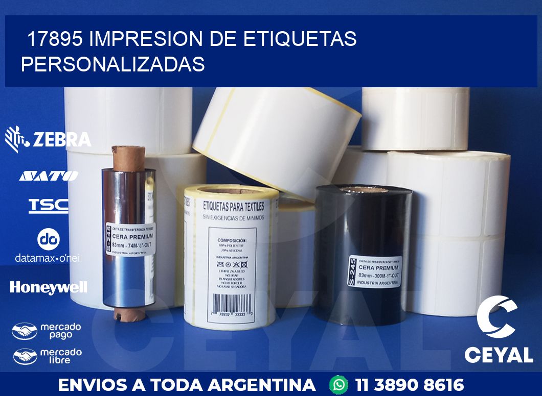17895 IMPRESION DE ETIQUETAS PERSONALIZADAS