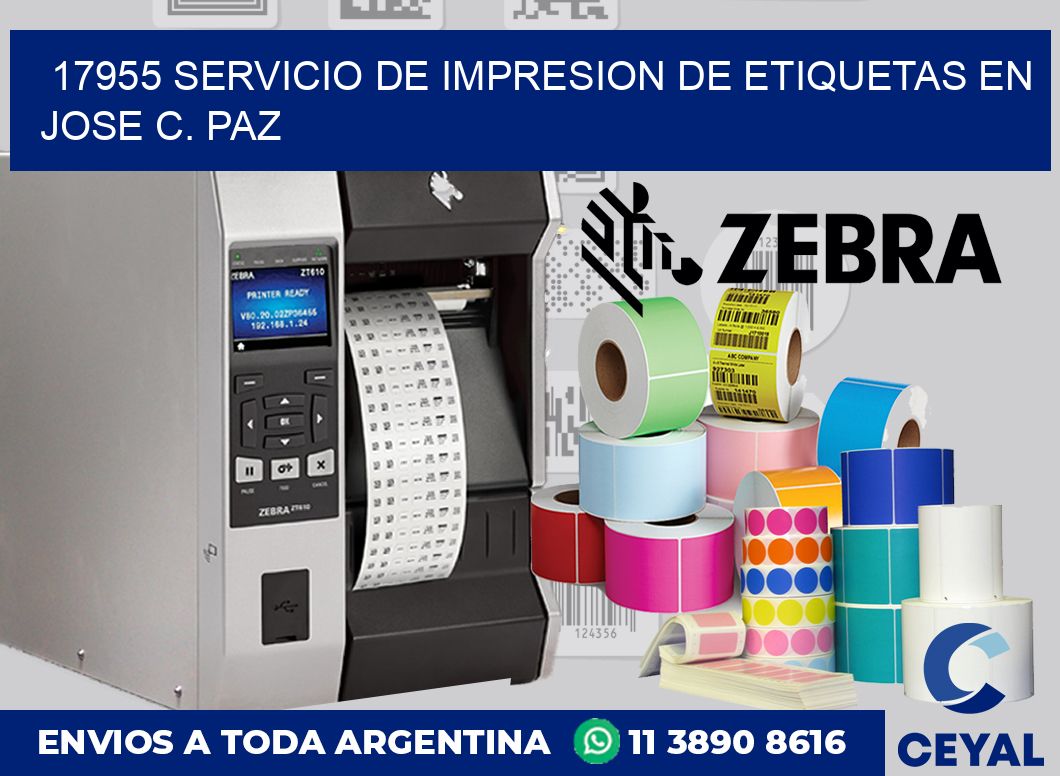 17955 SERVICIO DE IMPRESION DE ETIQUETAS EN JOSE C. PAZ