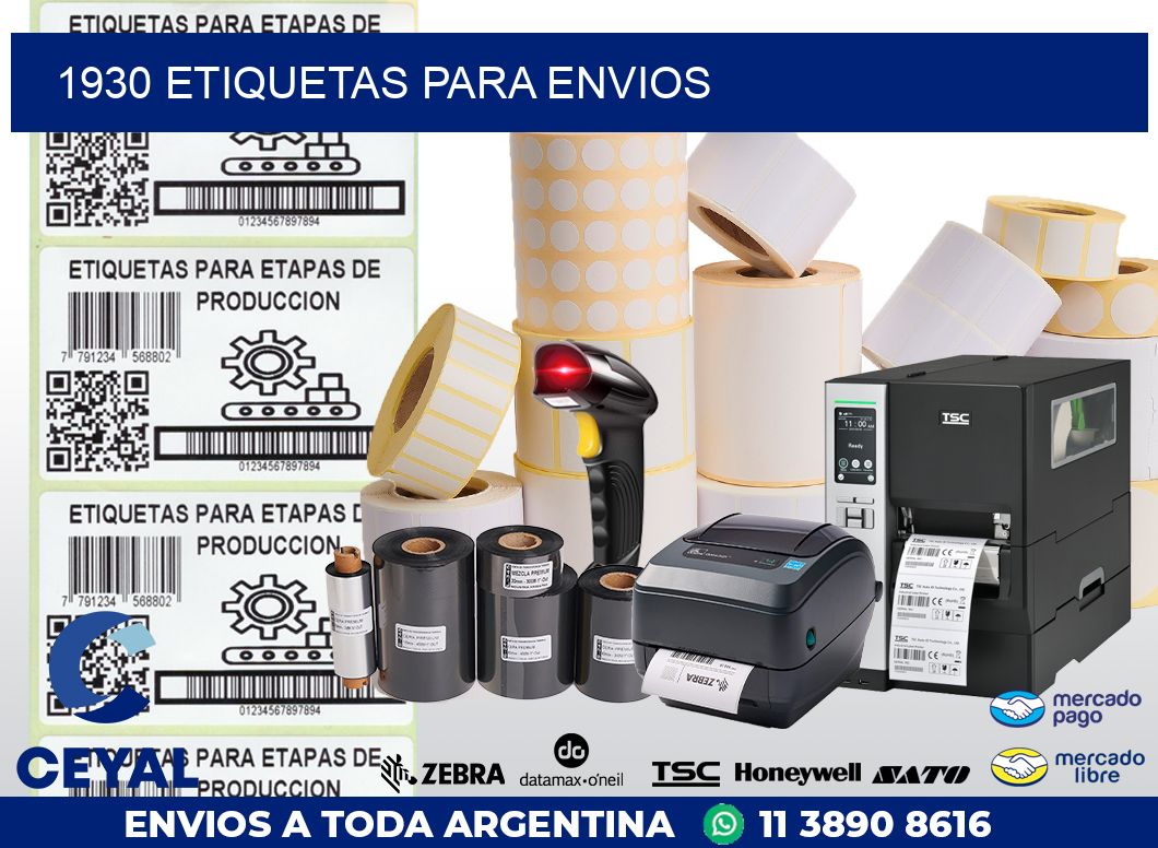 1930 ETIQUETAS PARA ENVIOS