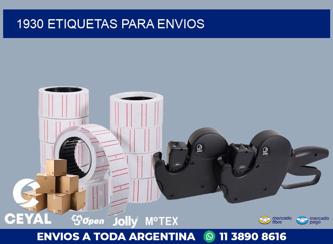 1930 ETIQUETAS PARA ENVIOS