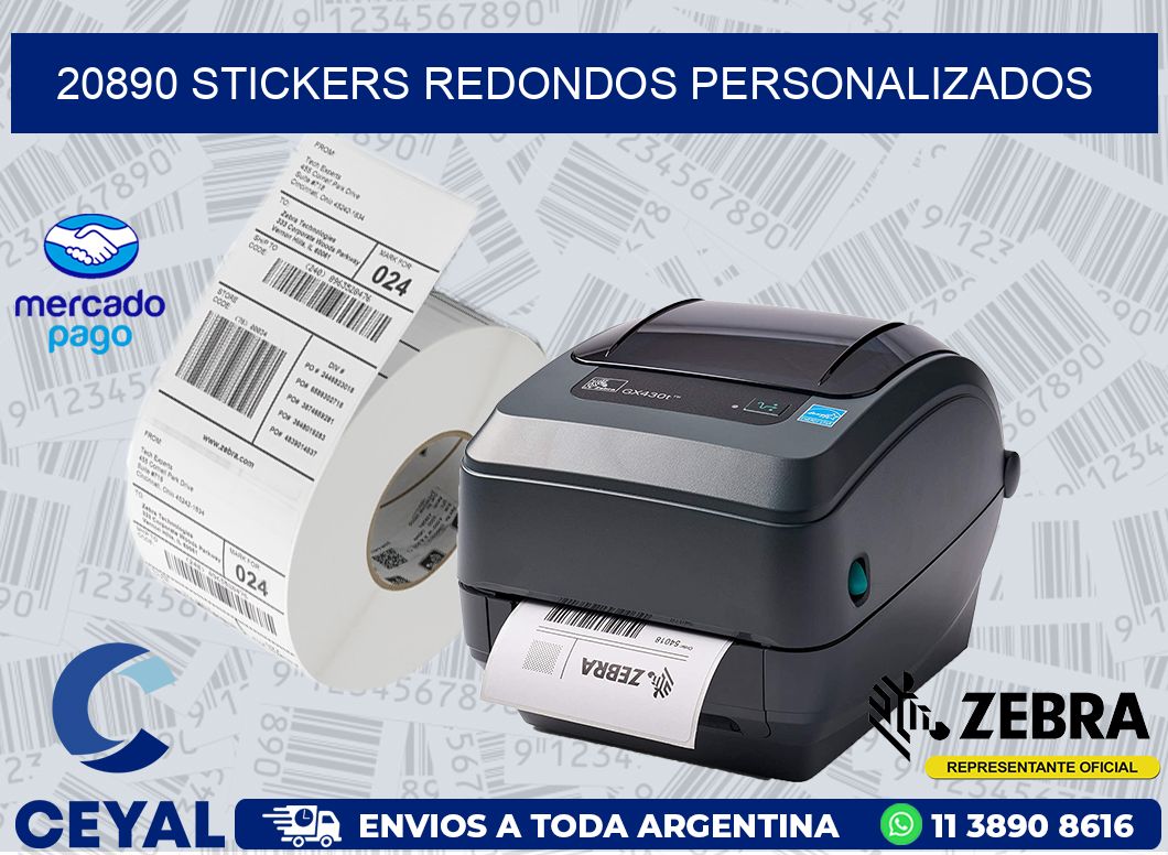 20890 STICKERS REDONDOS PERSONALIZADOS