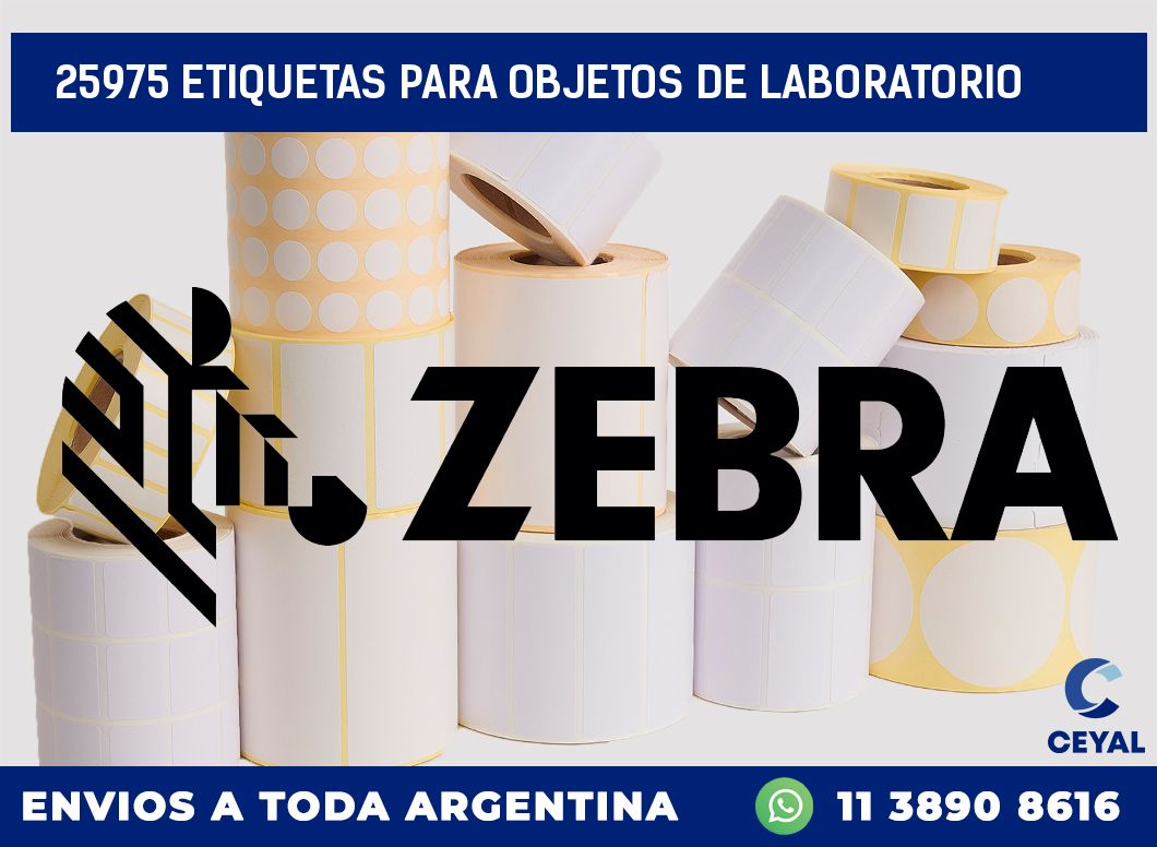 25975 ETIQUETAS PARA OBJETOS DE LABORATORIO