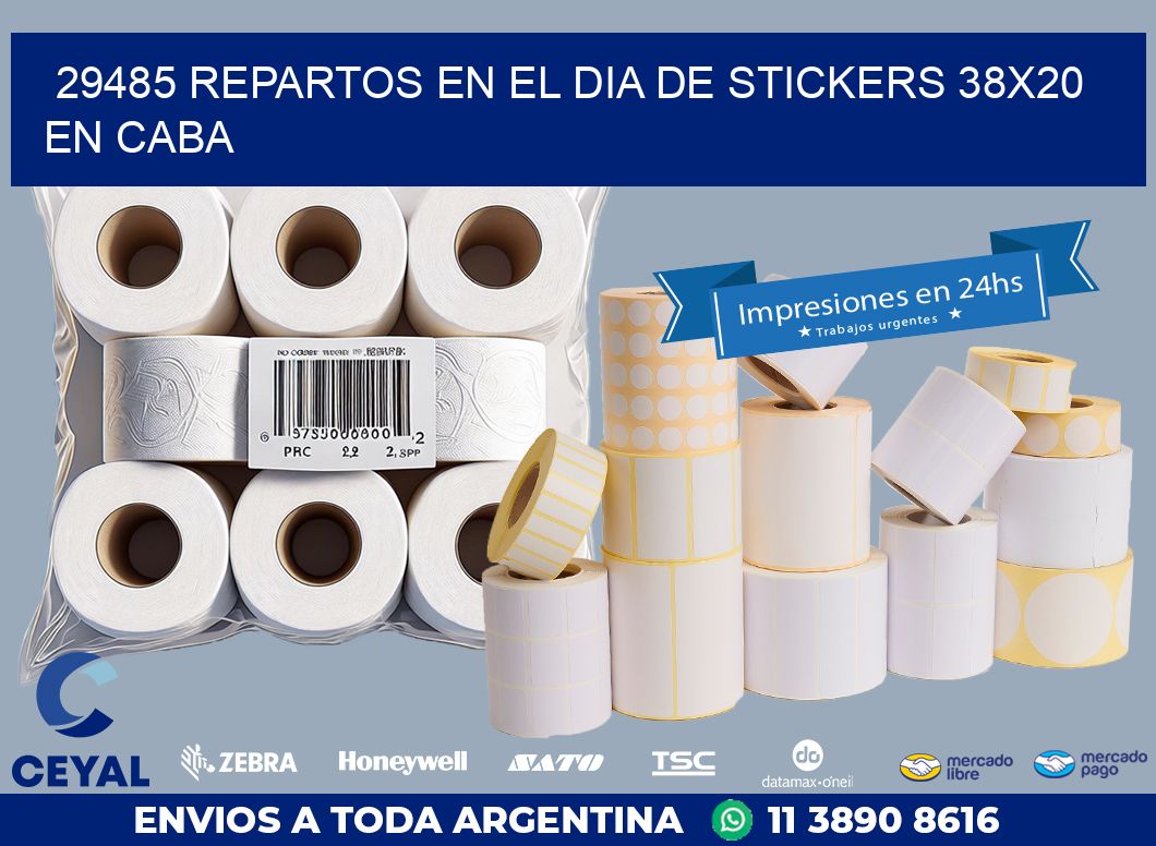 29485 REPARTOS EN EL DIA DE STICKERS 38X20 EN CABA