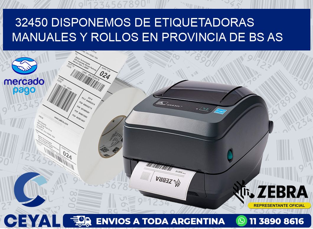 32450 DISPONEMOS DE ETIQUETADORAS MANUALES Y ROLLOS EN PROVINCIA DE BS AS