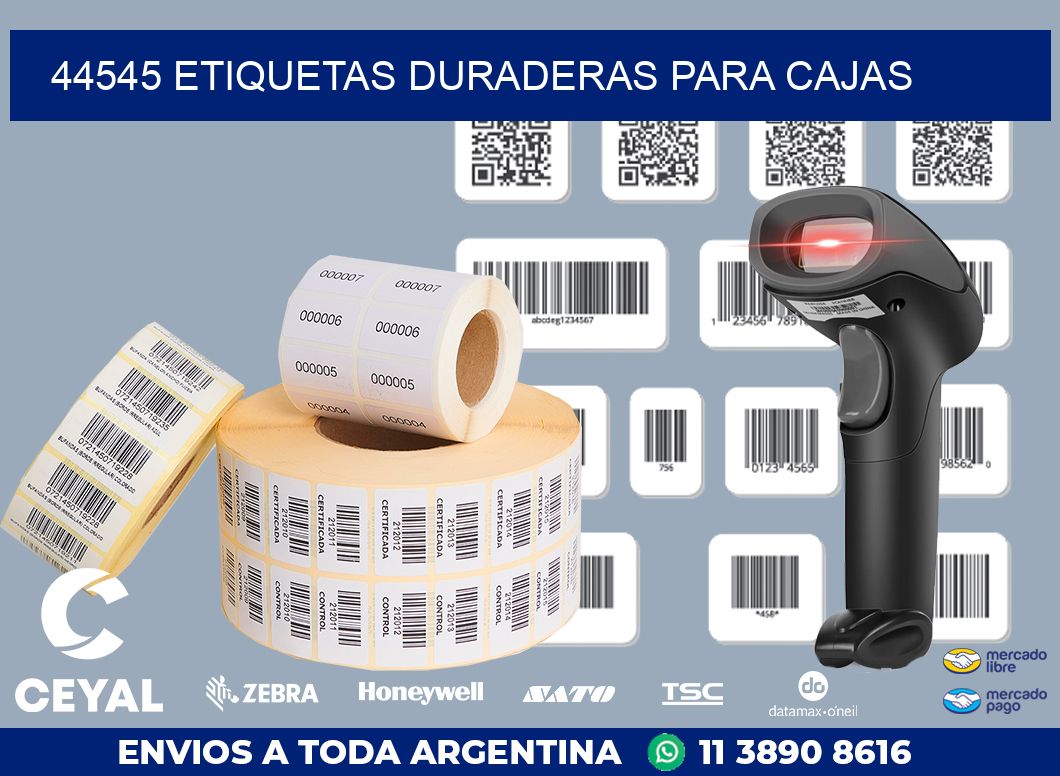 44545 ETIQUETAS DURADERAS PARA CAJAS