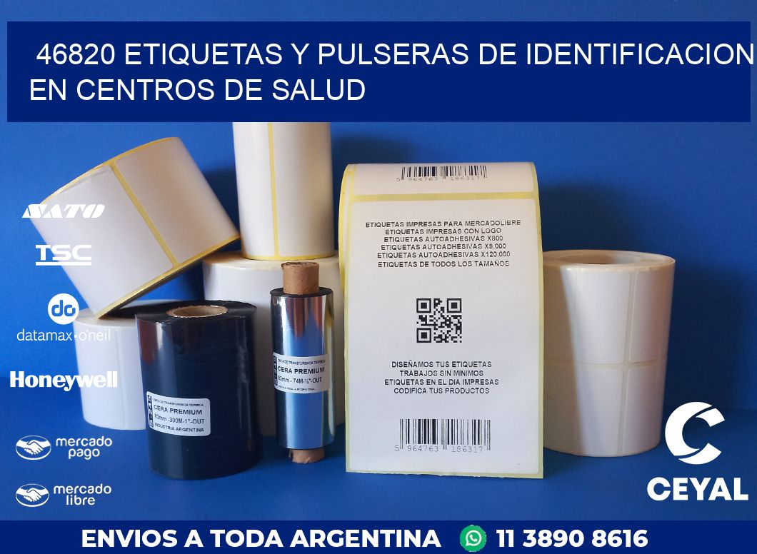 46820 ETIQUETAS Y PULSERAS DE IDENTIFICACION EN CENTROS DE SALUD