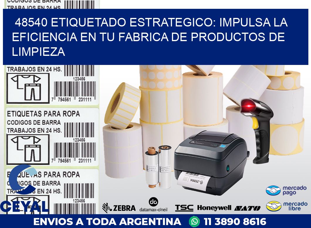 48540 ETIQUETADO ESTRATEGICO: IMPULSA LA EFICIENCIA EN TU FABRICA DE PRODUCTOS DE LIMPIEZA
