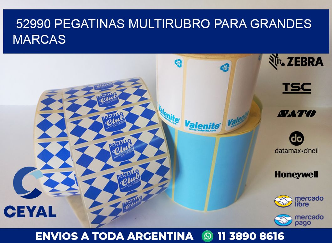 52990 PEGATINAS MULTIRUBRO PARA GRANDES MARCAS