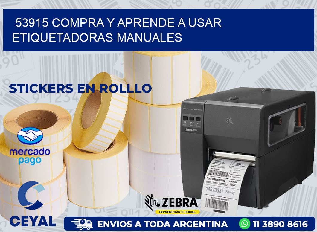 53915 COMPRA Y APRENDE A USAR ETIQUETADORAS MANUALES