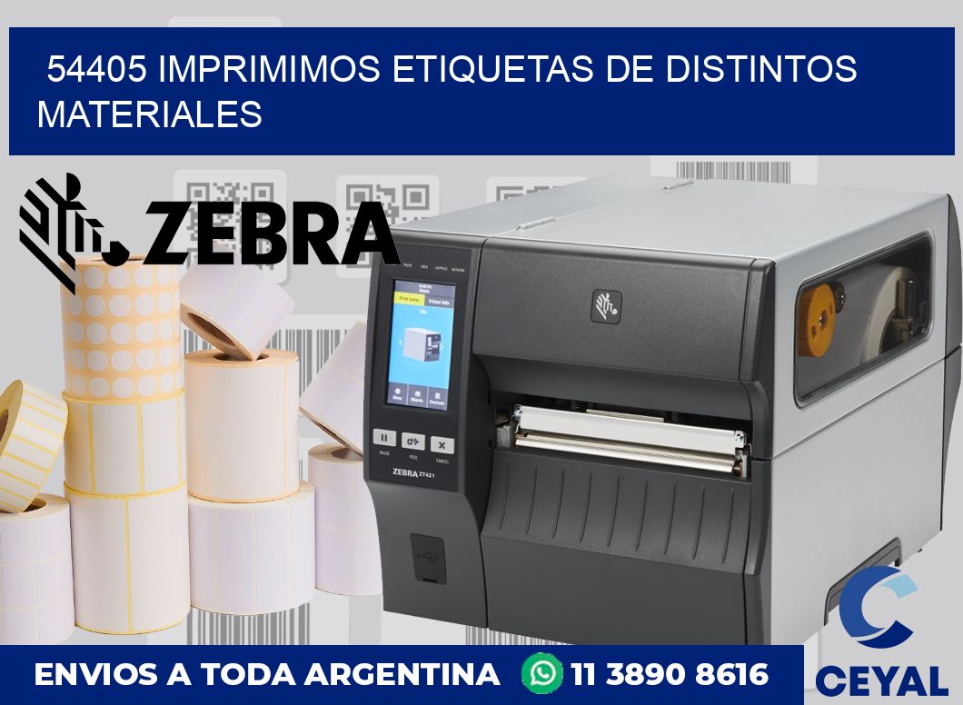 54405 IMPRIMIMOS ETIQUETAS DE DISTINTOS MATERIALES