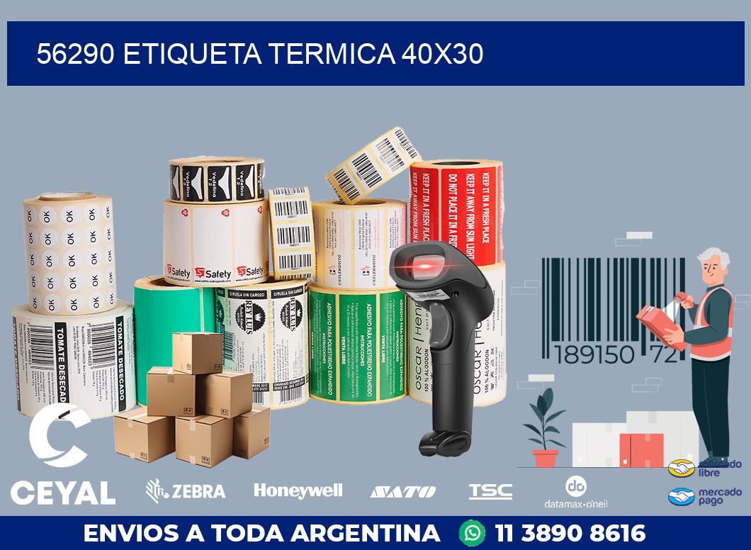 56290 ETIQUETA TERMICA 40X30