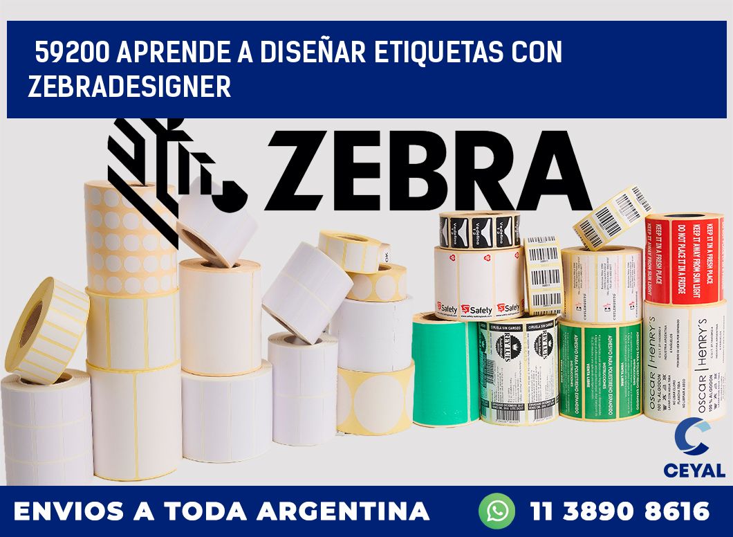 59200 APRENDE A DISEÑAR ETIQUETAS CON ZEBRADESIGNER