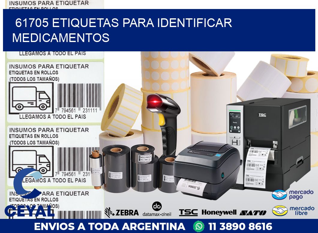 61705 ETIQUETAS PARA IDENTIFICAR MEDICAMENTOS