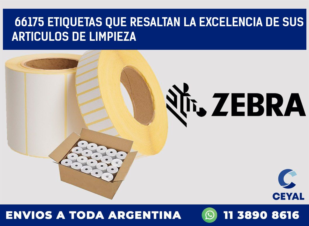 66175 ETIQUETAS QUE RESALTAN LA EXCELENCIA DE SUS ARTICULOS DE LIMPIEZA