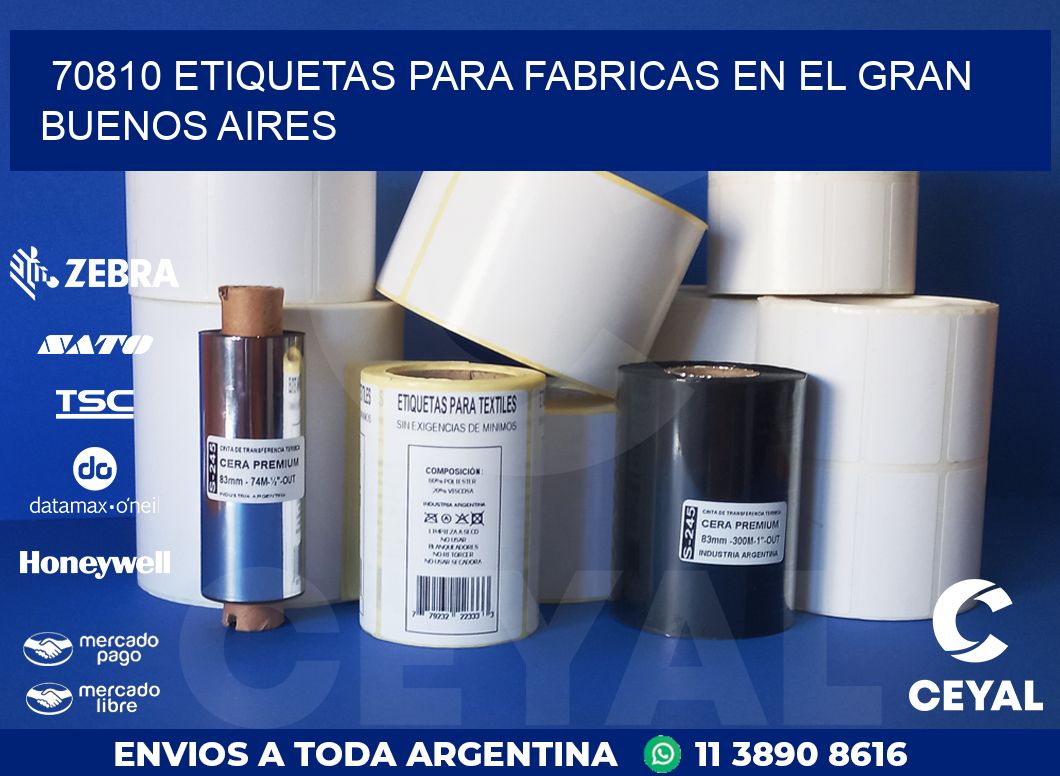 70810 ETIQUETAS PARA FABRICAS EN EL GRAN BUENOS AIRES