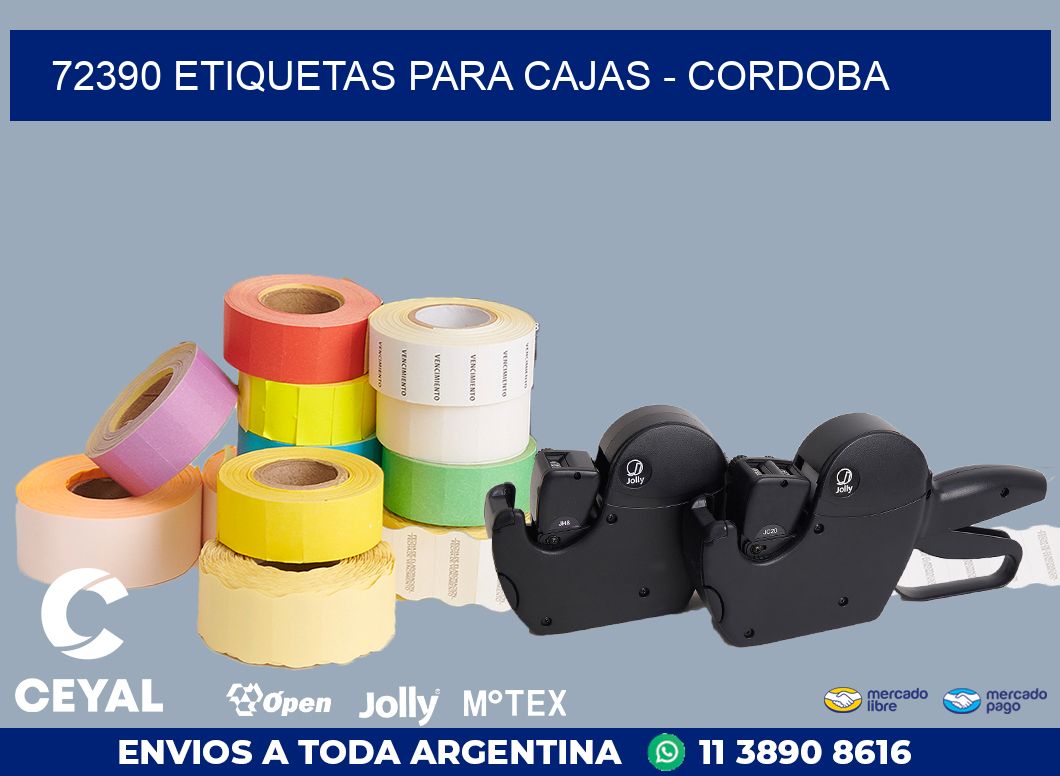 72390 ETIQUETAS PARA CAJAS - CORDOBA