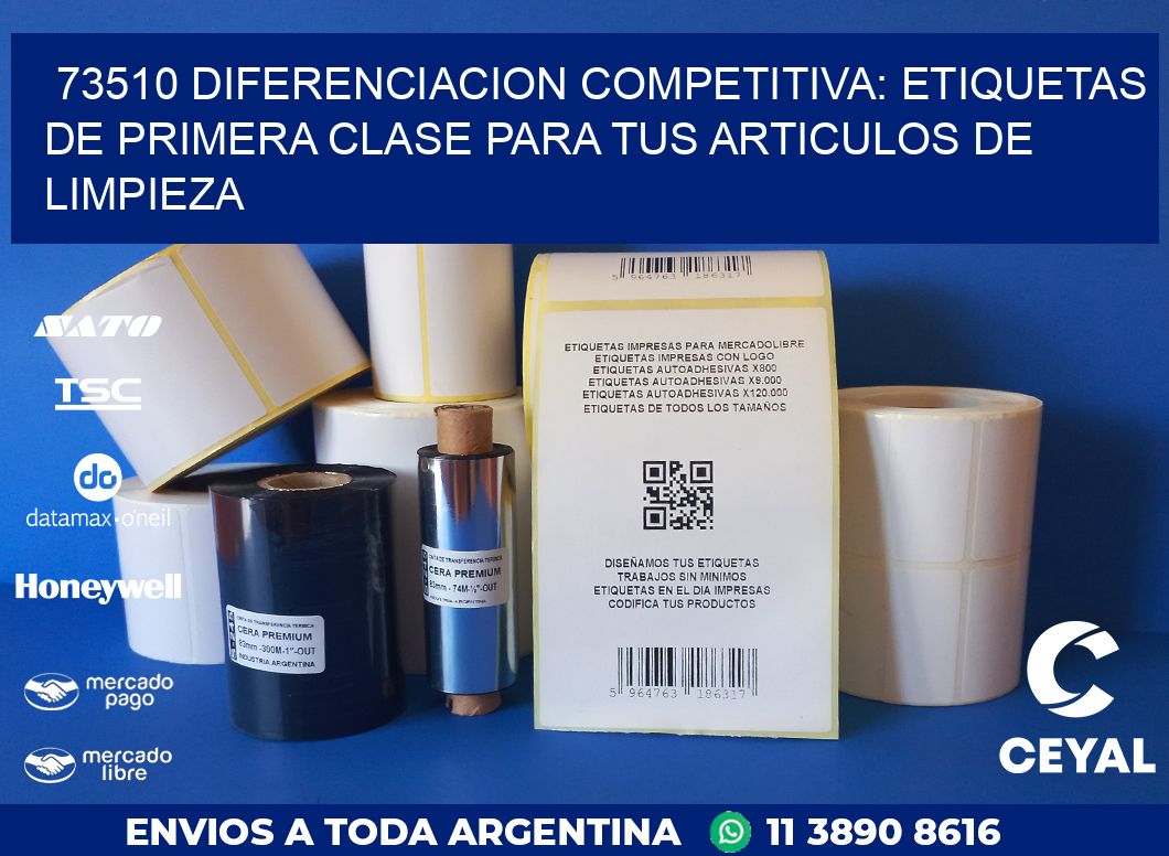 73510 DIFERENCIACION COMPETITIVA: ETIQUETAS DE PRIMERA CLASE PARA TUS ARTICULOS DE LIMPIEZA