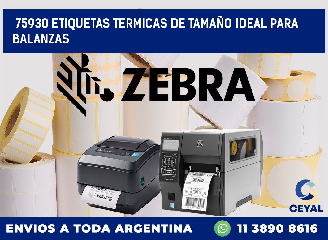 75930 ETIQUETAS TERMICAS DE TAMAÑO IDEAL PARA BALANZAS