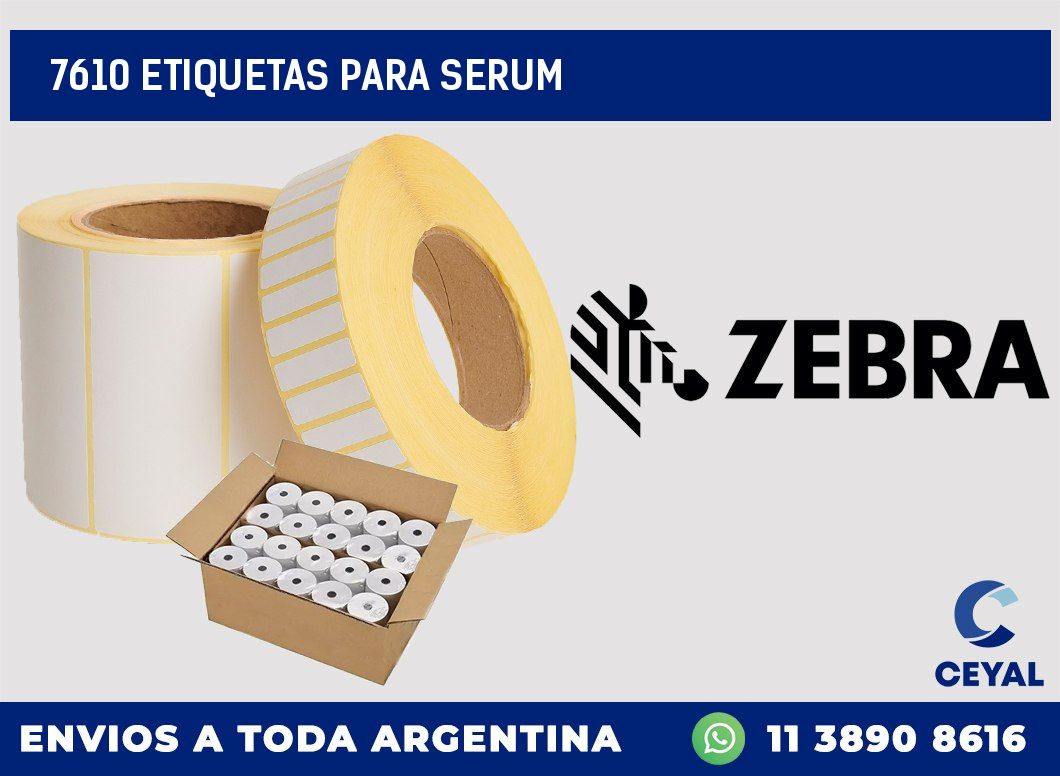 7610 ETIQUETAS PARA SERUM