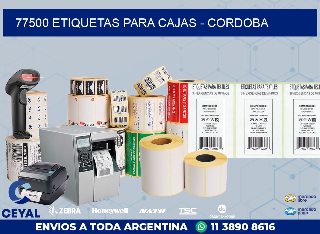 77500 ETIQUETAS PARA CAJAS - CORDOBA
