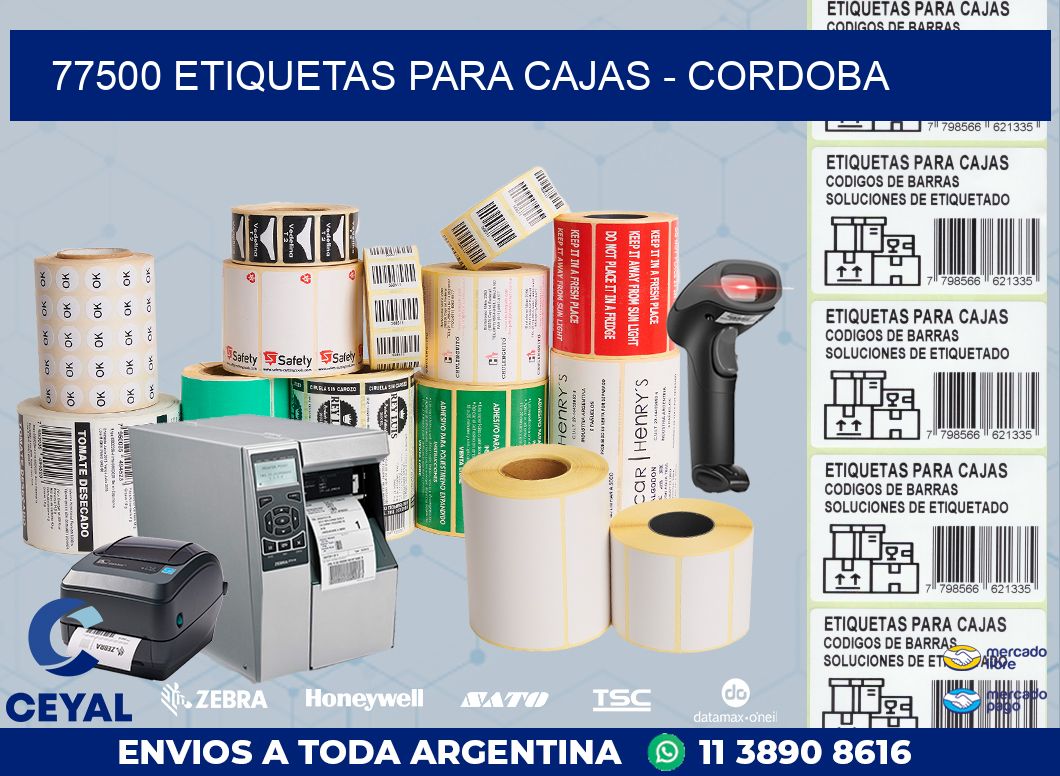 77500 ETIQUETAS PARA CAJAS – CORDOBA