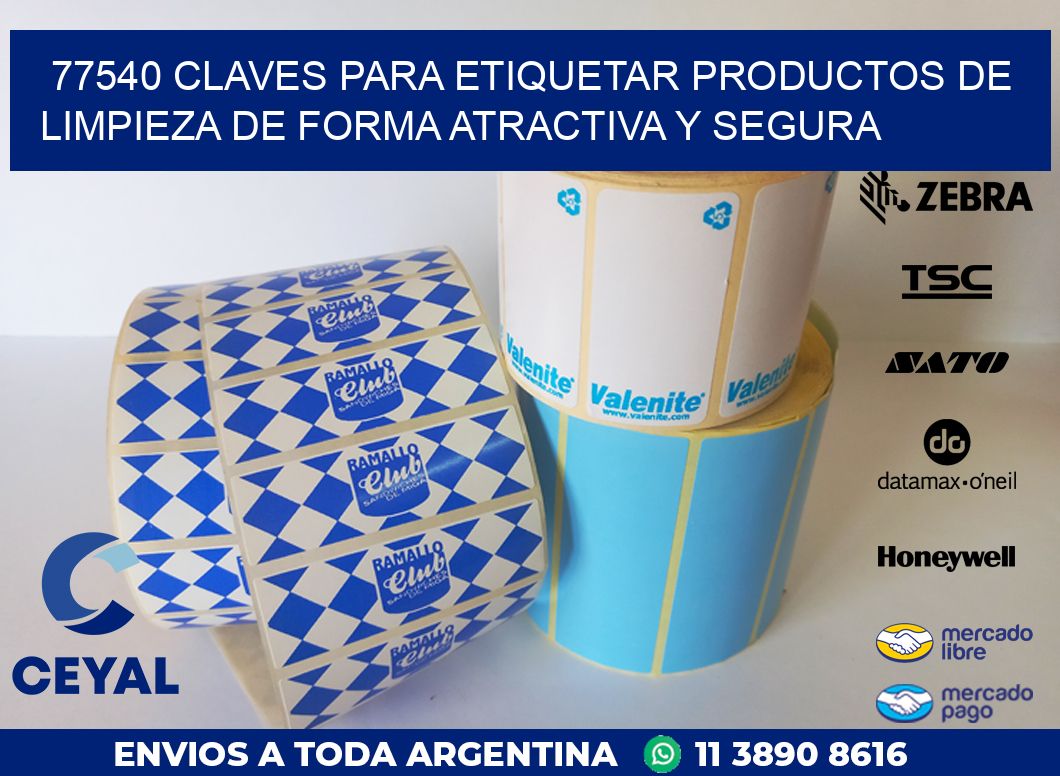 77540 CLAVES PARA ETIQUETAR PRODUCTOS DE LIMPIEZA DE FORMA ATRACTIVA Y SEGURA