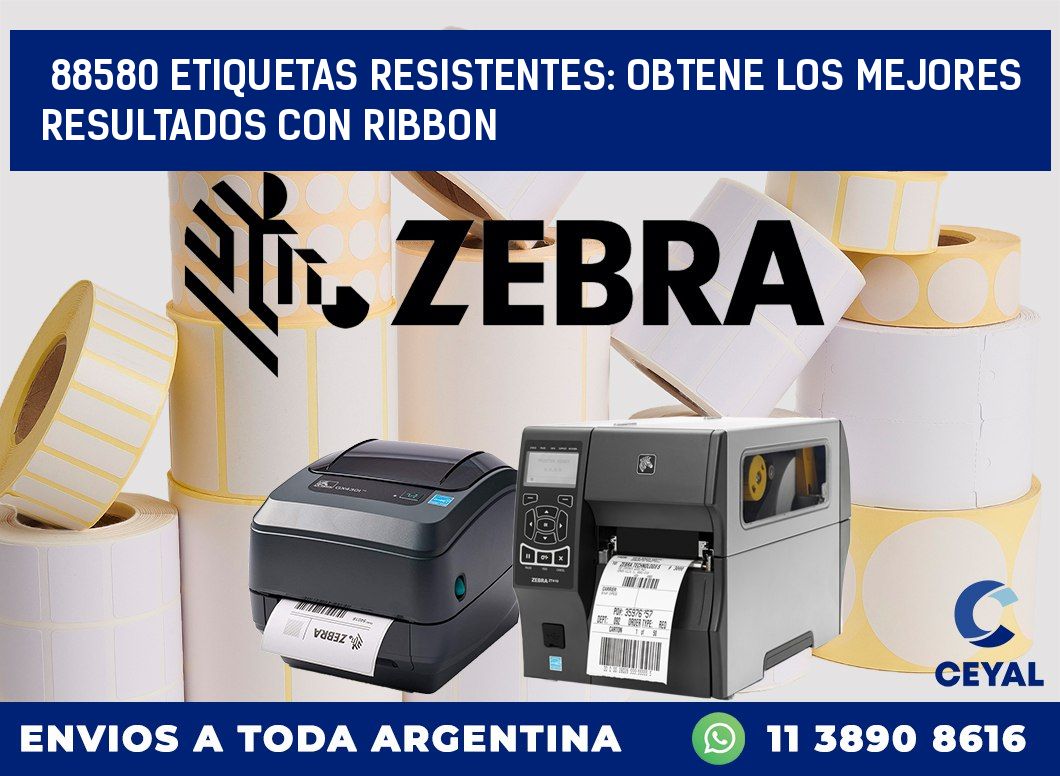 88580 ETIQUETAS RESISTENTES: OBTENE LOS MEJORES RESULTADOS CON RIBBON