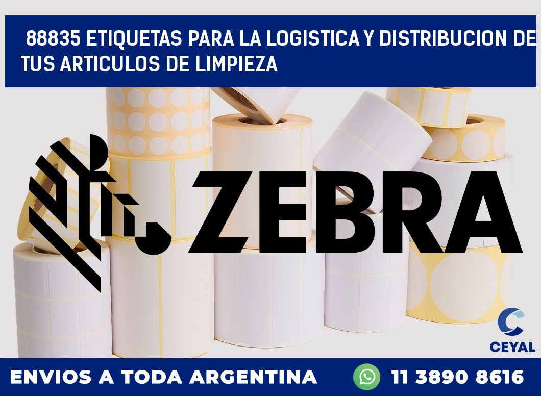 88835 ETIQUETAS PARA LA LOGISTICA Y DISTRIBUCION DE TUS ARTICULOS DE LIMPIEZA
