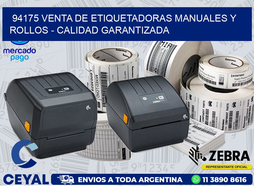 94175 VENTA DE ETIQUETADORAS MANUALES Y ROLLOS - CALIDAD GARANTIZADA