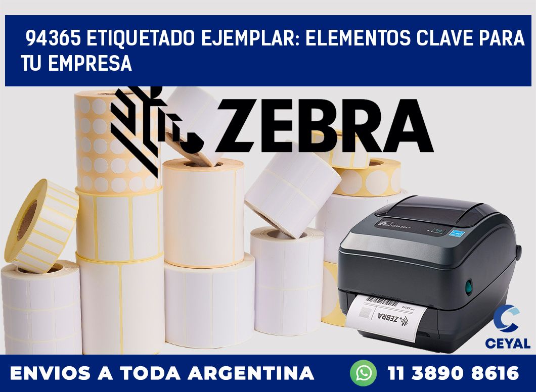 94365 ETIQUETADO EJEMPLAR: ELEMENTOS CLAVE PARA TU EMPRESA