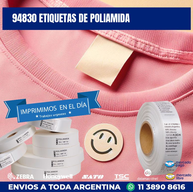 94830 ETIQUETAS DE POLIAMIDA