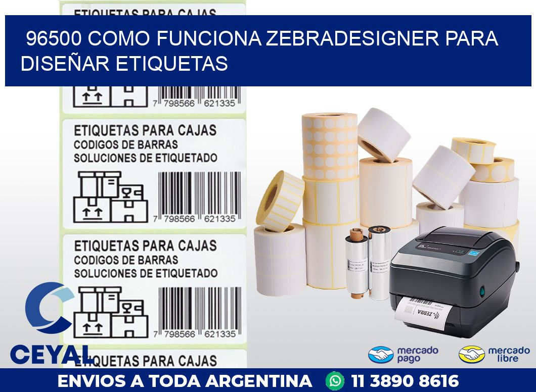 96500 COMO FUNCIONA ZEBRADESIGNER PARA DISEÑAR ETIQUETAS