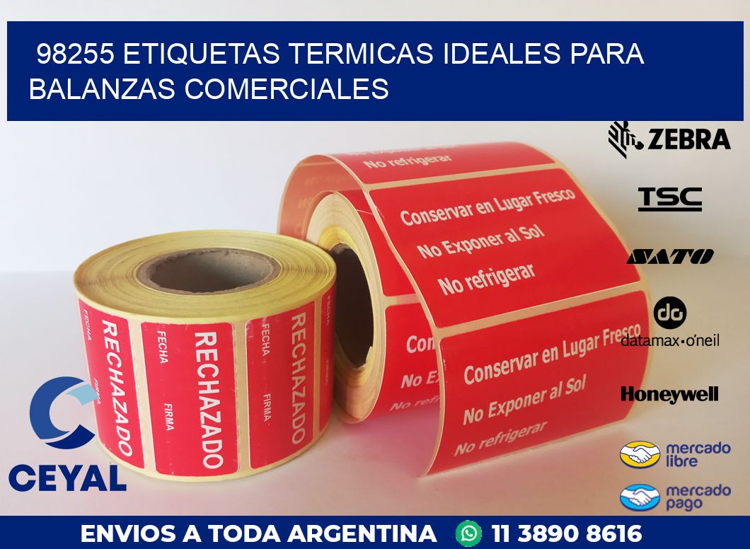 98255 ETIQUETAS TERMICAS IDEALES PARA BALANZAS COMERCIALES