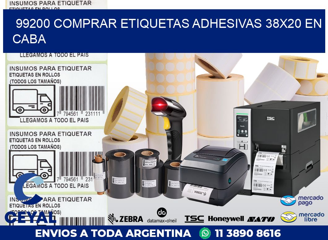 99200 COMPRAR ETIQUETAS ADHESIVAS 38X20 EN CABA