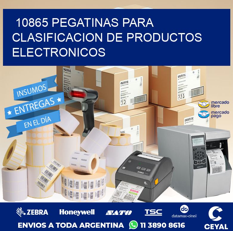 10865 PEGATINAS PARA CLASIFICACION DE PRODUCTOS ELECTRONICOS