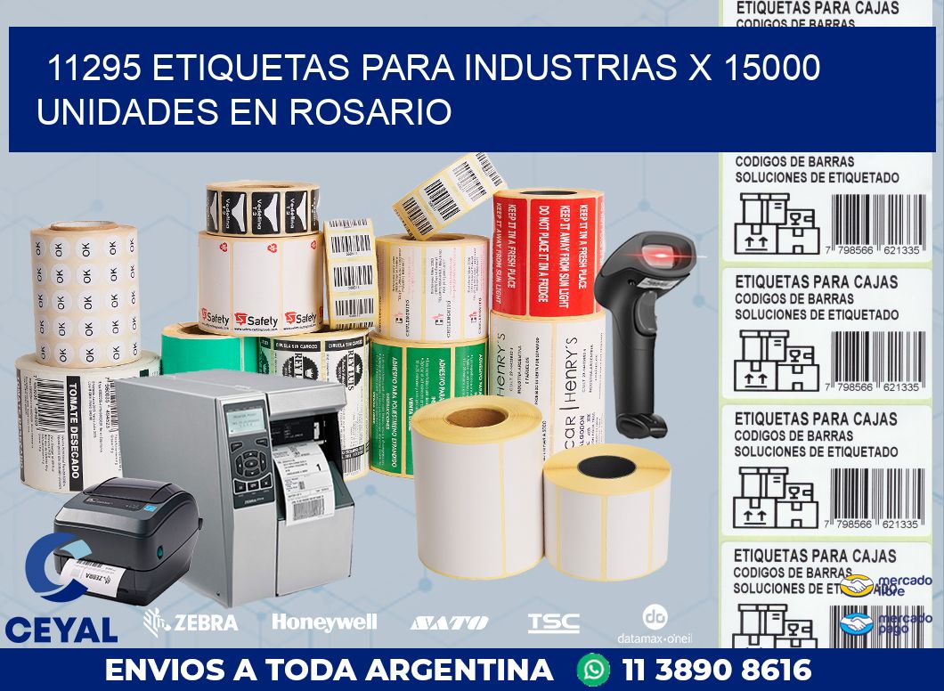 11295 ETIQUETAS PARA INDUSTRIAS x 15000 UNIDADES EN ROSARIO