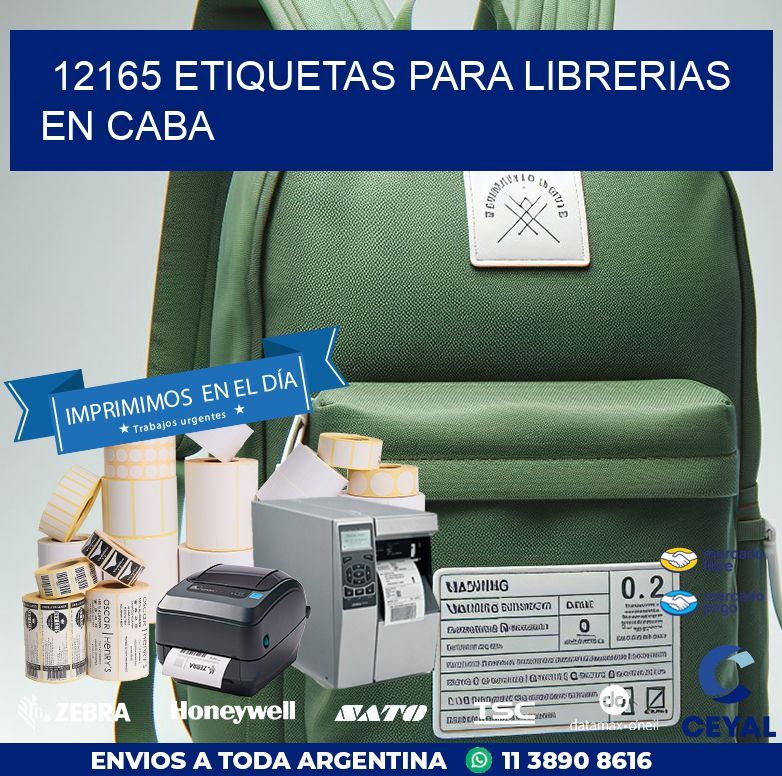 12165 ETIQUETAS PARA LIBRERIAS EN CABA