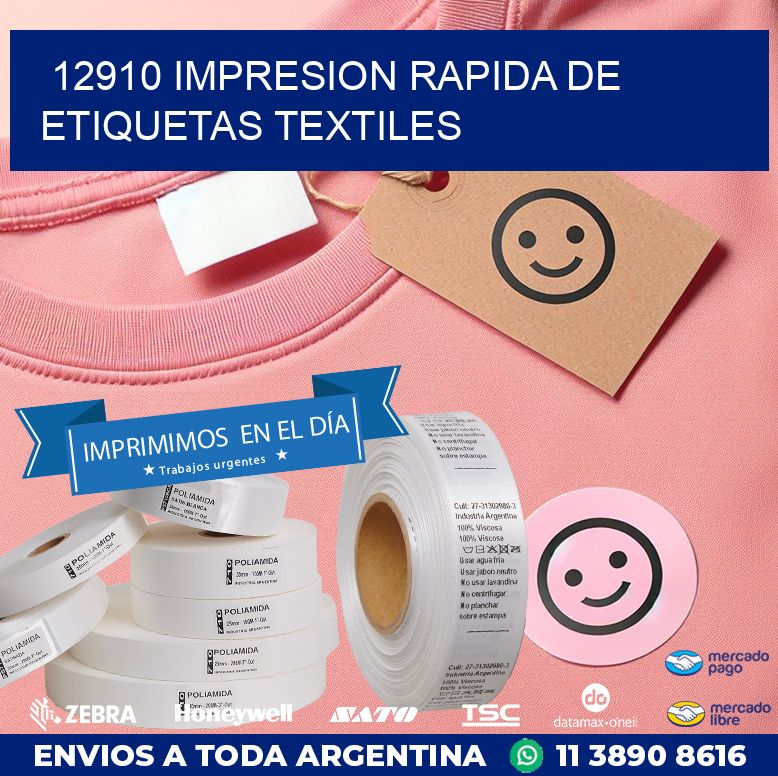 12910 IMPRESION RAPIDA DE ETIQUETAS TEXTILES