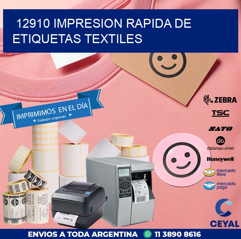 12910 IMPRESION RAPIDA DE ETIQUETAS TEXTILES