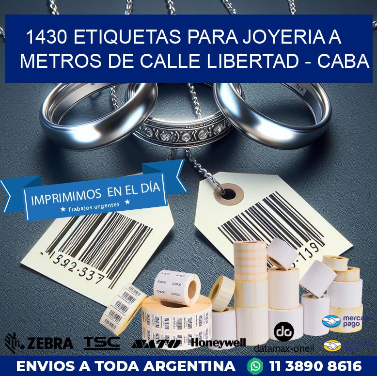1430 ETIQUETAS PARA JOYERIA A METROS DE CALLE LIBERTAD – CABA
