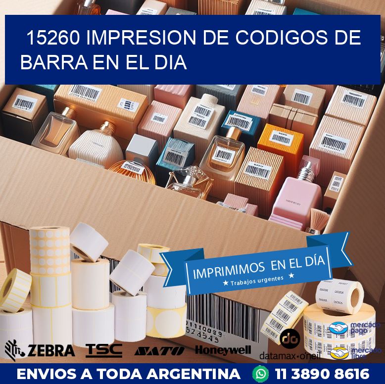 15260 IMPRESION DE CODIGOS DE BARRA EN EL DIA